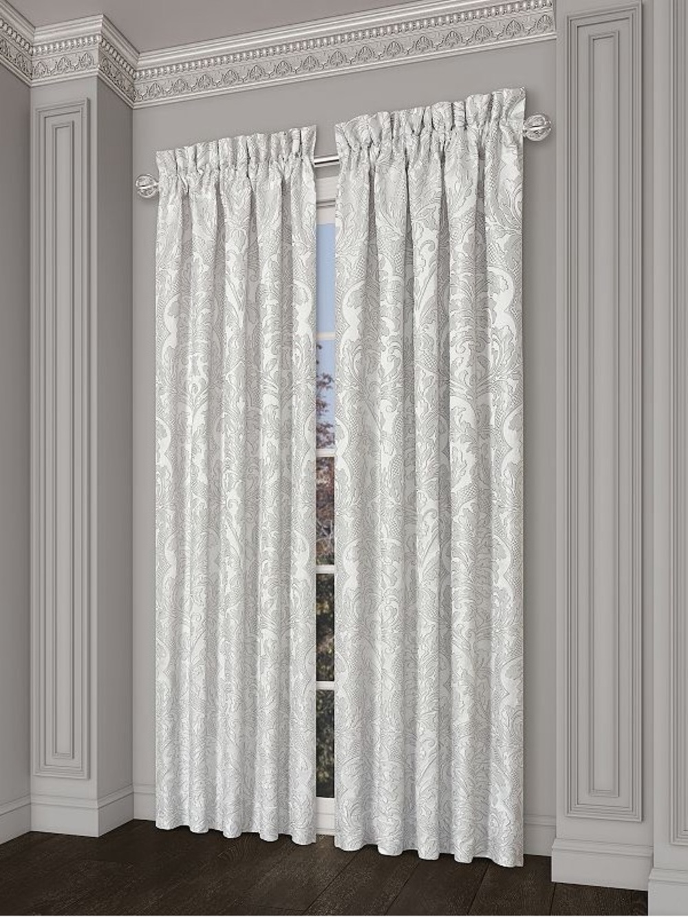 J. Queen New York Brunello Window Panel Pair sz 50x95 NEW